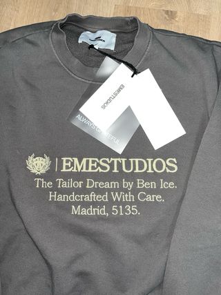 Sudadera Eme Studios gris talla S