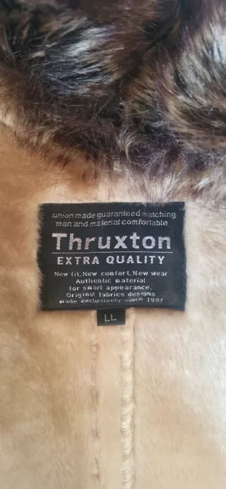 Abrigo elegante Thruxton beige y marrón