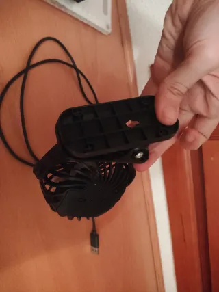Ventilador oscilante USB con pinza y Batería