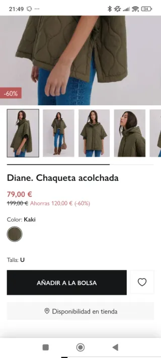 Chaqueta Hoss Intropia capa acolchada verde