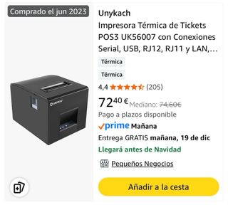 Impresora Térmica de Tickets para Tienda