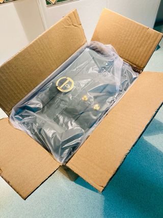 Joyero grande verde y dorado