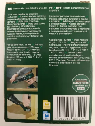 Accesorio Taladro Angular Parkside