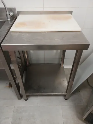 Mesa auxiliar acero inoxidable
