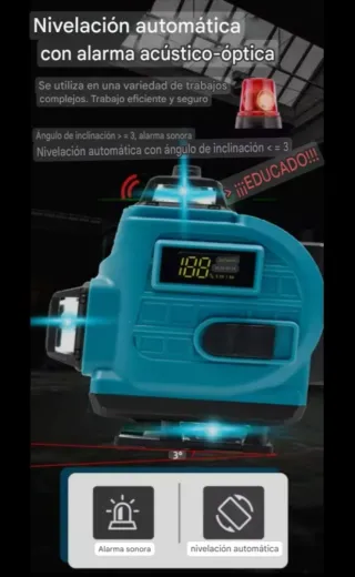 Nivel Láser 4D 16 Líneas Accesorios