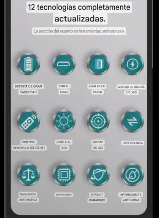 Nivel Láser 4D 16 Líneas Accesorios