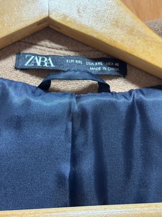 Abrigo Zara Camel Talla L