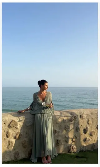 Vestido drapeado ZARA