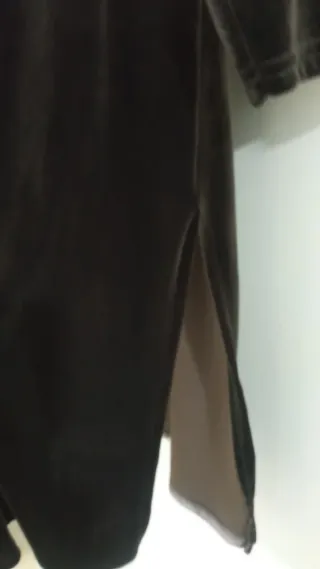 Blazer de terciopelo negro/marrón