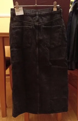 Falda vaquera larga Mango