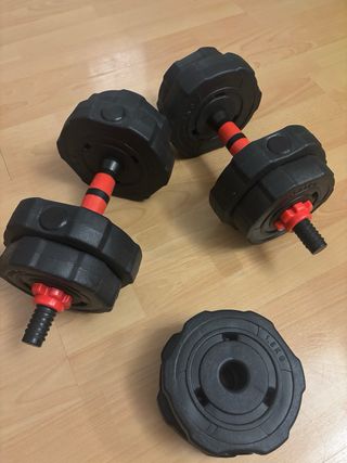 Juego de mancuernas ajustables