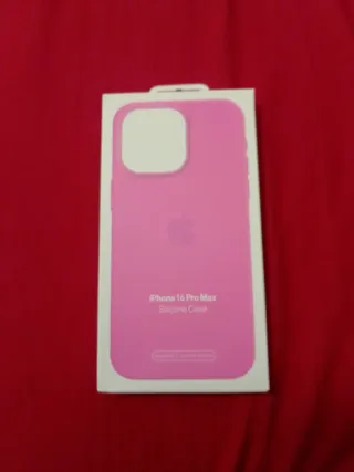 Cover iPhone 16 Pro Max Silicone Apple Rosa