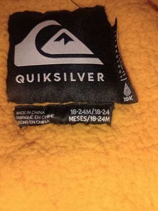 Traje de Nieve Quiksilver Bebé 18-24 Meses
