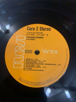 Lou Reed Transformer Vinilo LP