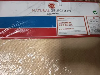 Set Alfombra y Cortina Ducha Baño