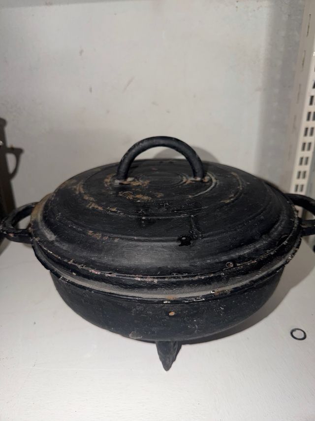 Lote 3 Ollas Hierro Fundido con Patas