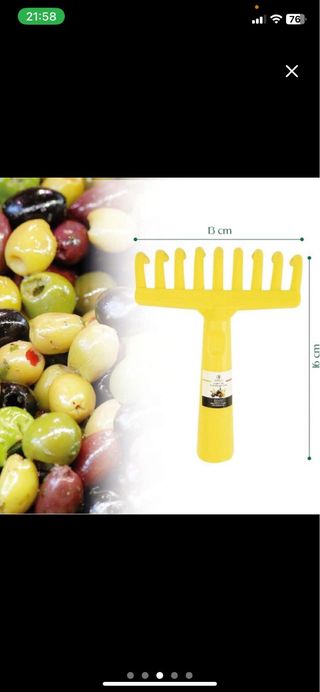 Rastrillo para recoger aceitunas (9 dientes)