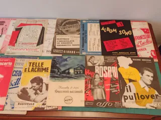Spartiti musicali anni '50 - '60