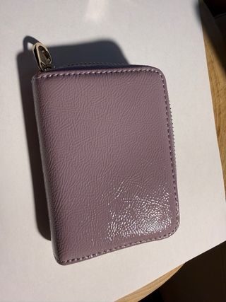 Cartera monedero Tous morada y dorada