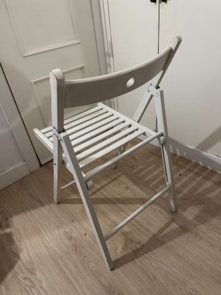 3 Sillas Plegable Blancas Ikea Terje