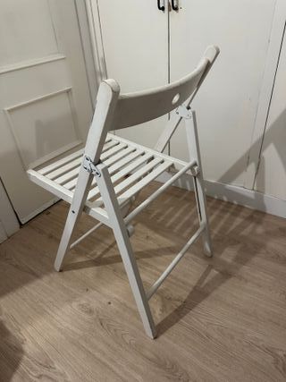 3 Sillas Plegable Blancas Ikea Terje