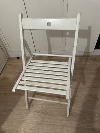3 Sillas Plegable Blancas Ikea Terje
