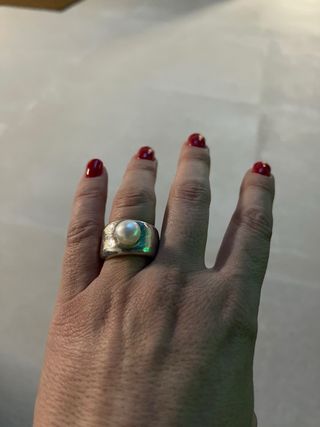 Anillo Tous Plata Perla Cultivada