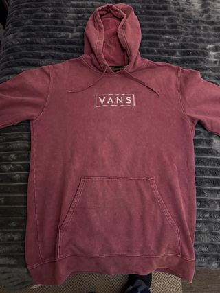 Sudadera Vans Talla M Lavado Piedra. Logo bordado