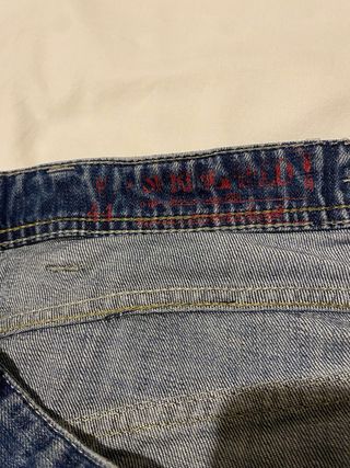 Pantalón corto cargo vaquero hombre