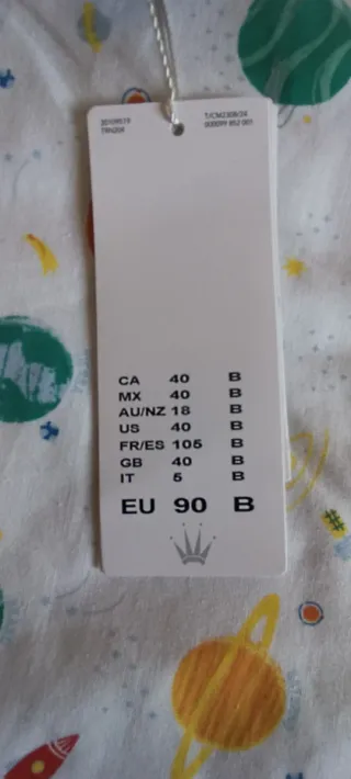 Sujetador Triumph Negro Talla 105B NUEVO