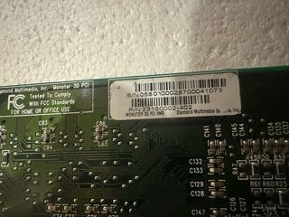 tarjeta gráfica retro diamond monster 3D PCI 4mb