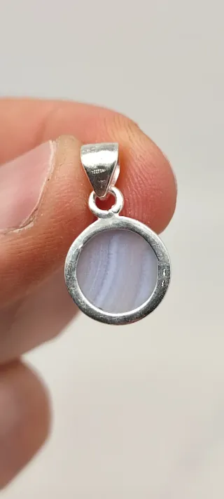 Colgante de Plata y Ópalo Azul.