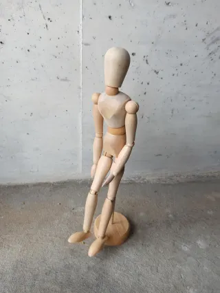 Manichino di legno per arte disegno