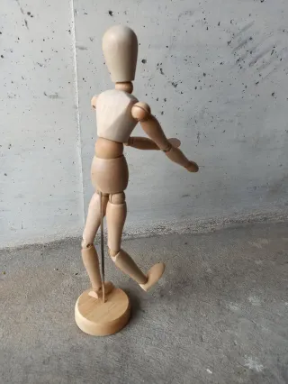 Manichino di legno per arte disegno