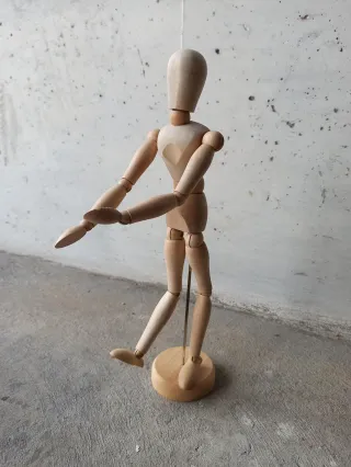 Manichino di legno per arte disegno