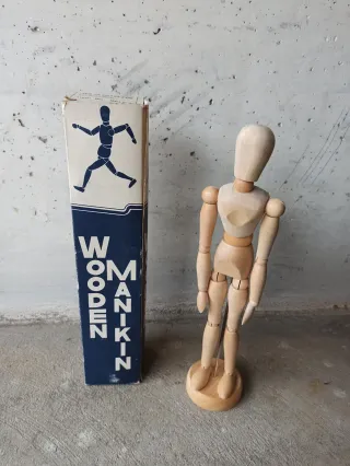 Manichino di legno per arte disegno