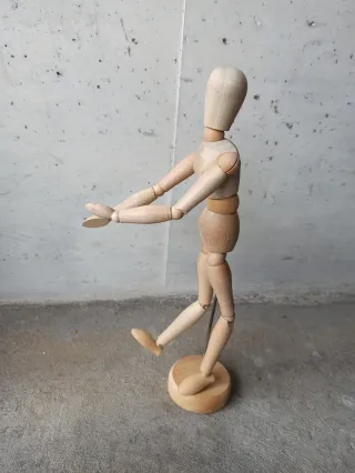 Manichino di legno per arte disegno