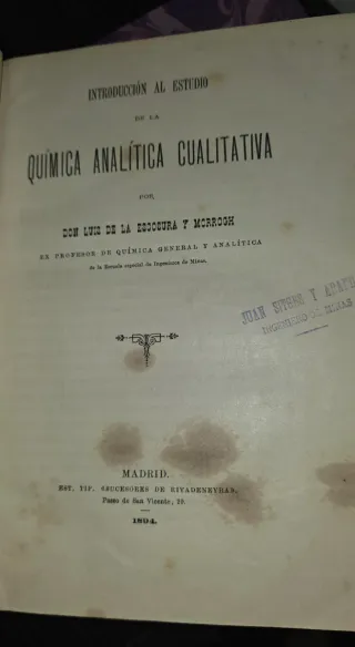 Lote libros antiguos de Química - Encuadernados