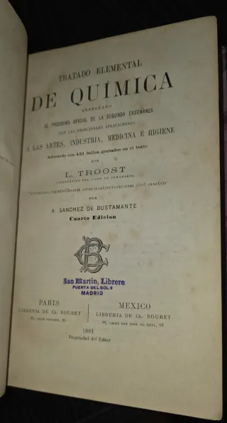 Lote libros antiguos de Química - Encuadernados