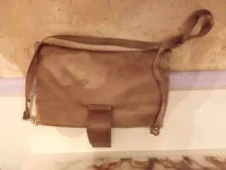 Borsa tracolla beige/oro