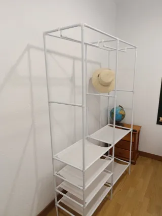 Armario Portátil Tela y Plástico
