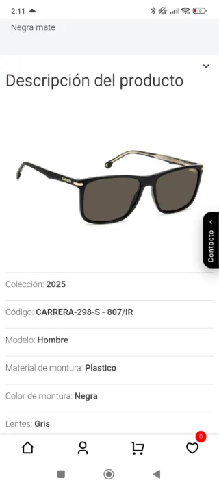 Gafas de Sol Carrera CARRERA-298-S 807/IR