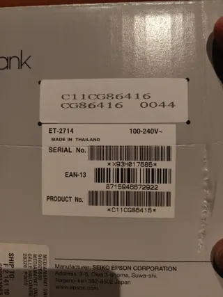 Impresora Epson ET-2714 EcoTank Nueva