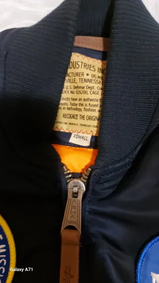 Chaqueta Alpha Industries Azul NASA