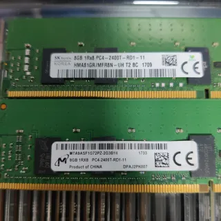 2x Módulos RAM 8GB ECC 2400T