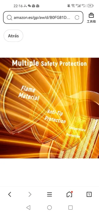 Calefactor Bajo Consumo Silencioso