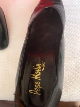Zapatos Pepe Martin Tacón Negro Talla 37