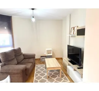 Sofá 2 plazas marrón tela como nuevo ponteareas