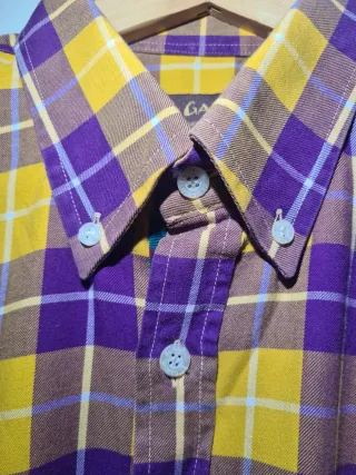 El Ganso Purple & Yellow Check Shirt 42