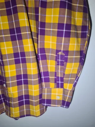 El Ganso Purple & Yellow Check Shirt 42